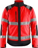 Blåkläder Fleecejack High Vis Fluor Rood/Zwart Maat XS