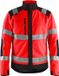 Blåkläder Fleecejack High Vis Fluor Rood/Zwart Maat XS