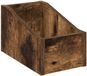 vidaXL Boîte pour disques vinyles Chêne fumé 18 x 32 x 18 cm Bois traité