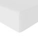 Amazon Basics Hoeslaken, microvezel, helder wit, tweepersoons (190 x 135 x 30 cm), lichtgewicht, zacht en kreukvrij