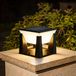 Éclairage de poteau à énergie solaire - Ip65 - 3000k - Extérieur - Lampe de poteau solaire