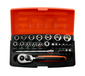 Bahco ¼” Socket set SL25