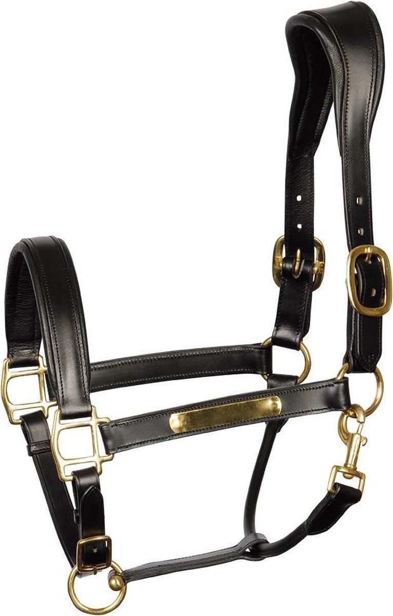 Harry's Horse Halster leder Anatomic FULL Zwart