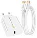Mayaxess, adaptateur secteur 20W pour Galaxy A57 + câble USB-C 1 mètre, blanc