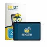 BROTECT Screenprotector voor fezawio F12 10.1" - Folie Beschermfolie transparant 2 Stuks