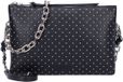 SEIDENFELT MANUFAKTUR Jomala Shoulderbag Black With Tiny Rivets Zwart