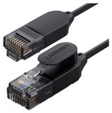 Ugreen 3m Netzwerkkabel, flaches LAN-Kabel, Internetkabel, Ethernet-Patchkabel, RJ45, Cat 6A, UTP, 1000Mbp, schwarz