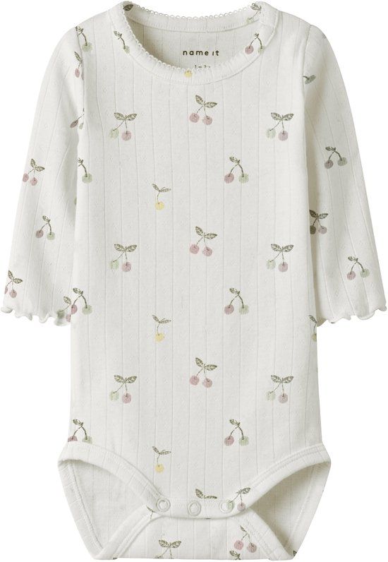 Name it Romper Biologisch katoen Gebloemd Cloud Dancer Vrouwen 74
