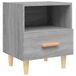 vidaXL Nachtkastje 40x35x47 cm grijs eikenkleurig