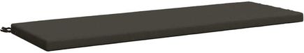 vidaXL Coussin de banc SOEST 100% Polyester Anthracite 140 x 50 x 5 cm
