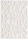 Safavieh Bohemian Indoor Hand Tufted Abstract Collection, ABT340, in Ivory / Charcoal, 60 X 91 cm