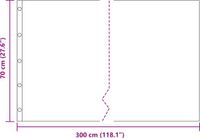 vidaXL Tissu de paillage noir 0,7 x 3 m polyéthylène