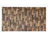 Tadi & Imperio1979 Vinyltapijt, vintage, donker hout, dunne lamellen, 120 x 200 cm