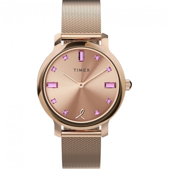 Timex Transcend X Bcrf TW2V52800 Horloge - Staal - Ros&#233;kleurig - &#216; 30 mm