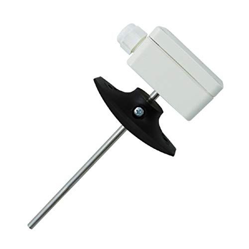 iOVEO 041KF02210 - PT1000 kanaalsensor/kanaaltemperatuursensor met behuizing incl. montageplaat inbouwlengte naar keuze, 100 mm