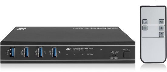 ACT 2-Poorts USB-C®/HDMI 4K@60Hz KVM switch AC7922