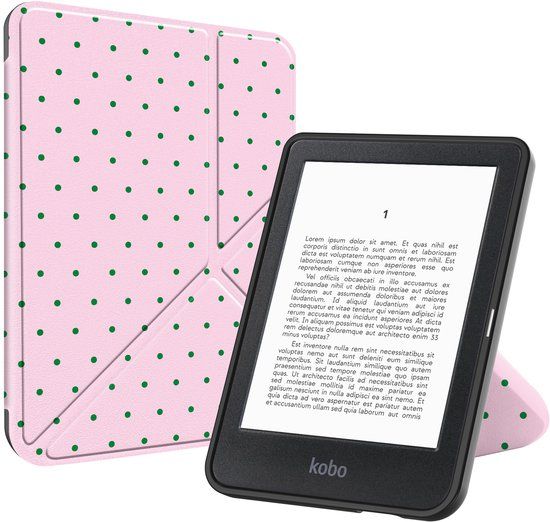 imoshion Ploonk Ereader Hoes - Geschikt voor Kobo Clara BW/Kobo Clara Colour - Happy Dots