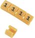 TRU COMPONENTS TC-MB2/2203 Clip de marquage Impression 2 Diamètre extérieur 4 à 5,10 mm Orange