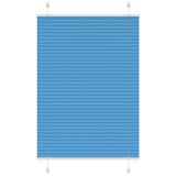 VidaXL Plissé rolgordijn 85x100 cm stofbreedte 84,4 cm polyester blauw