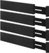 Ryqtop Bamboe ladeverdelers organizers, keukenladeorganizer, verstelbare ladeverdeler voor kleding, keuken, dressoir, slaapkamer, badkamer en kantoor, 4-pack (12-17 inch), zwart