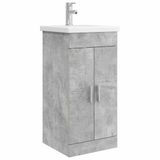 vidaXL Badkamermeubel met Wasbak Betongrijs 42 x 40 x 84,5 cm
