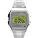 Timex T80 34 mm horloge – zilverkleurig met roestvrijstalen band TW2R79300