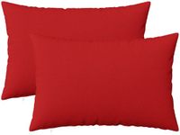 vidaXL - Kussensloop - 2 stuks - HEERLEN - Rood - 50 x 75 cm - Katoensatijn