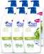 Head & Shoulders 6 x Anti-Roos Shampoo Apple Fresh Pompflacon 1000 ml