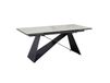 Icecat Table à manger extensible 180-260 cm en céramique, blanc