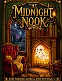 The Midnight Nook: A Cozy Horror Coloring Book for Adults