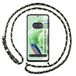 Tumundosmartphone Transparante beschermhoes voor Xiaomi Redmi Note 12 5G met koord groen/goud