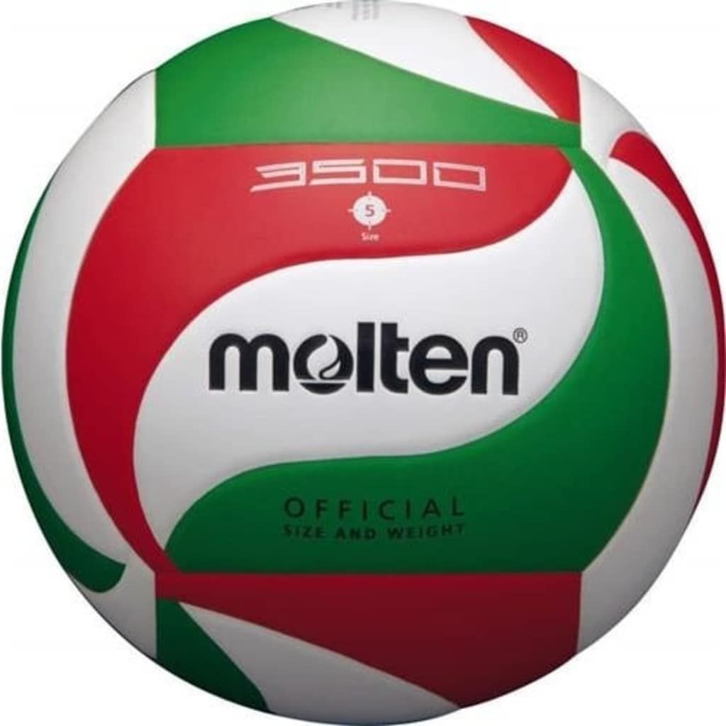 Molten Volleybal Wit/Groen/Rood - Kinderen en Volwassenen