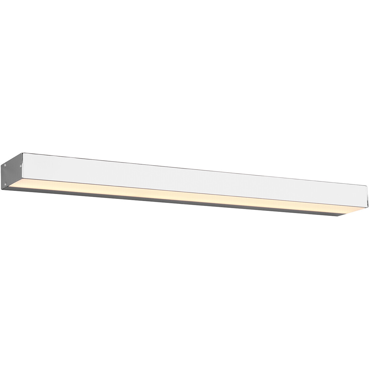 BES LED LED Wandlamp - Trion Rolan - Up en Down - 8W - Warm Wit 3000K - Rechthoek - Mat Chroom - Aluminium