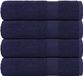 vidaXL Douchehanddoeken FROGN 4 stuks 70x140 cm 360 g/m² marineblauw