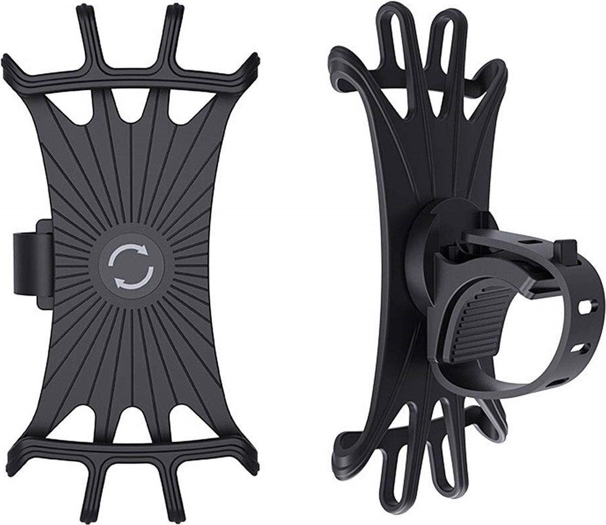 home online Fiets Siliconen - Mobiele Telefoon Houder - Schokbestendig - Elastisch voor fietsen - Antislip - Verstelbaar