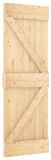 vidaXL Schuifdeur NARVIK, 70 x 210 cm (152,5 cm), Naturel en Zwart
