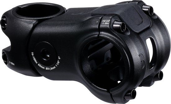 BBB Cycling ActionStem - Verende Stuurpen Racefiets, Gravelbike & E-bike - 31.8mm - Verstelbaar 0° tot +3,5° - Hoge Schokabsorptie - Verschillende Rijposities - Lengte: 70mm - BHS-52