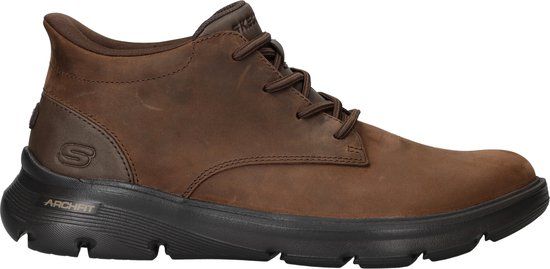Skechers Arch Fit Garza Veterboots bruin Leer - Maat 44
