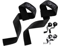 G5 HT SPORT Straps (gevoerd) Training Bodybuilding Mannen Vrouwen Lifting Gewichtsbanden voor Powerlifting Deadlift Weightlifting (zwart)