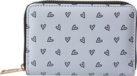 Juleeze Portemonnee - Wit - Zwart - Hartjes - 10x15 cm