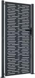 vidaXL Tuinpoort, antraciet, 105 x 180 cm, staal, vierkant design