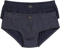 JP 1880 - Heren - Slips FLEXNAMIC® loungewear Buik-Fit OEKO-TEX set van 2 - Navy blauw - Maat 3XL