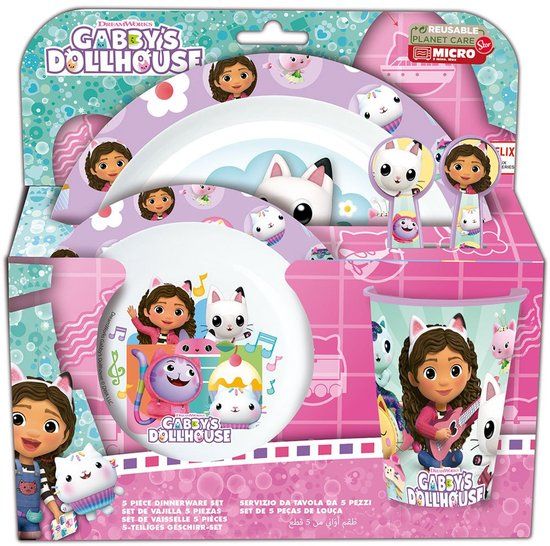 safta Gabby's Poppenhuis Kinderservies - 5-delig