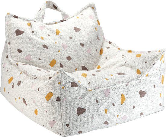 Wigiwama Teddy Beanbag Chair / Zitzak - 80x70x50cm - Terrazzo Marble