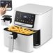 Berdsen Airfryer, heteluchtfriteuse, 1700 W, 6,5 l, friteuse, 8 programma's, touchscreen, wit
