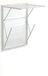 Arredamenti Italia Koral Laccato Bianco - Porte-serviettes en bois - Sèche-linge mural pliable - 13m de longueur de séchage