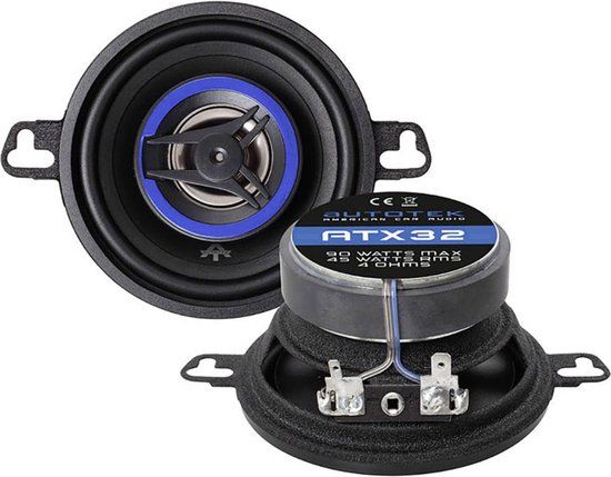 Autotek ATX 32 2-weg coaxiale inbouwluidspreker 90 W