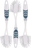 Excellent Houseware Brosse à vaisselle avec boucle de suspension - 3 pièces - bleu - 29 cm