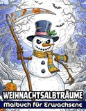 Weihnachtsalbträume Horror-Malbuch für Erwachsene