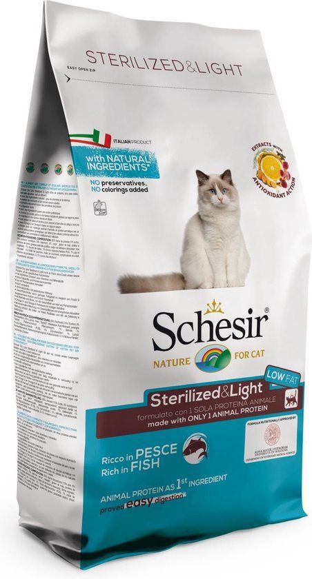 Steriliseerd Schesir Sterilized Fish Vis - Kattenvoer - 10 kg